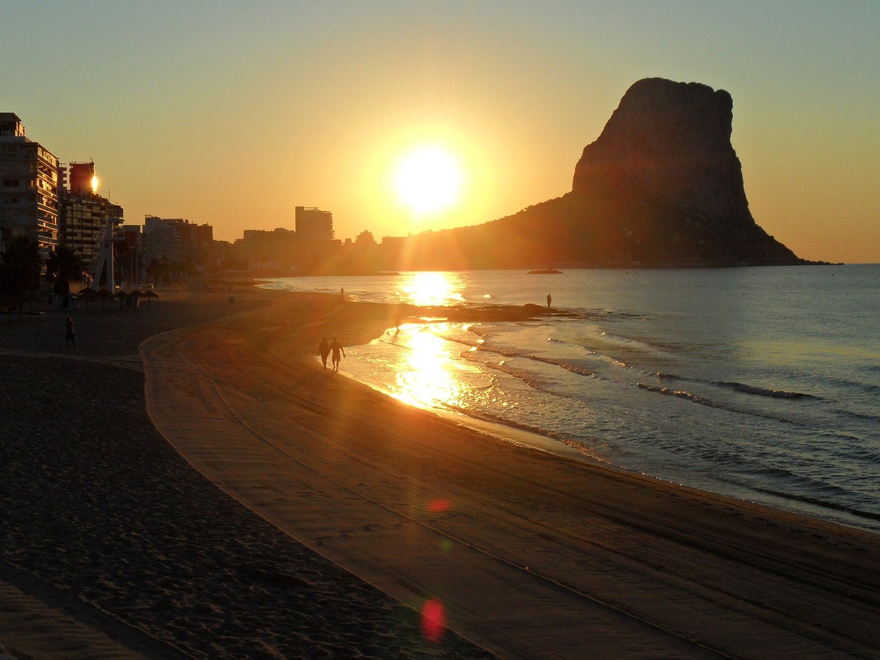 sea beach sunset free photo