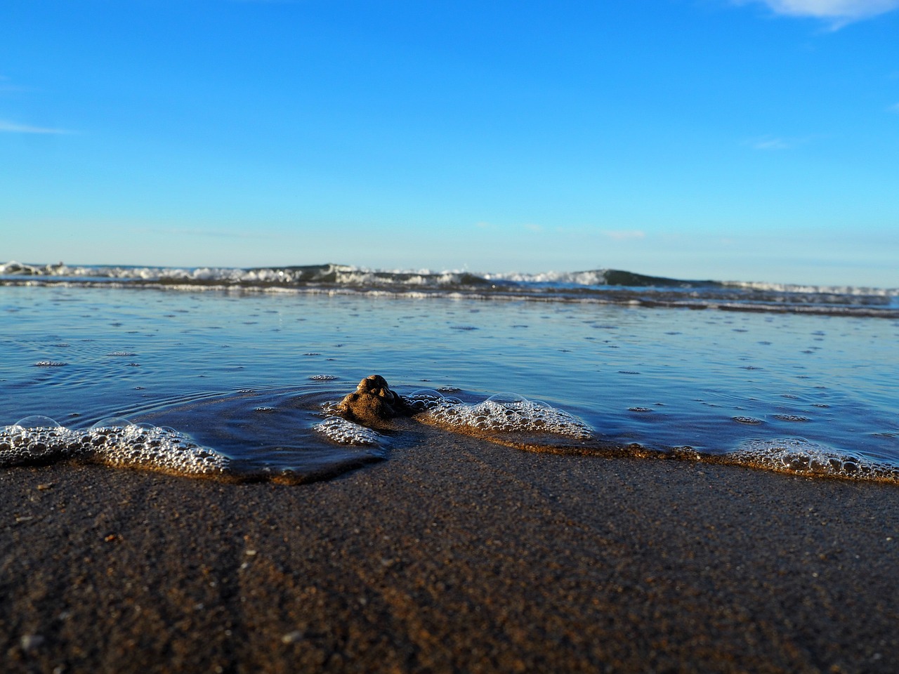 sea wave beach free photo