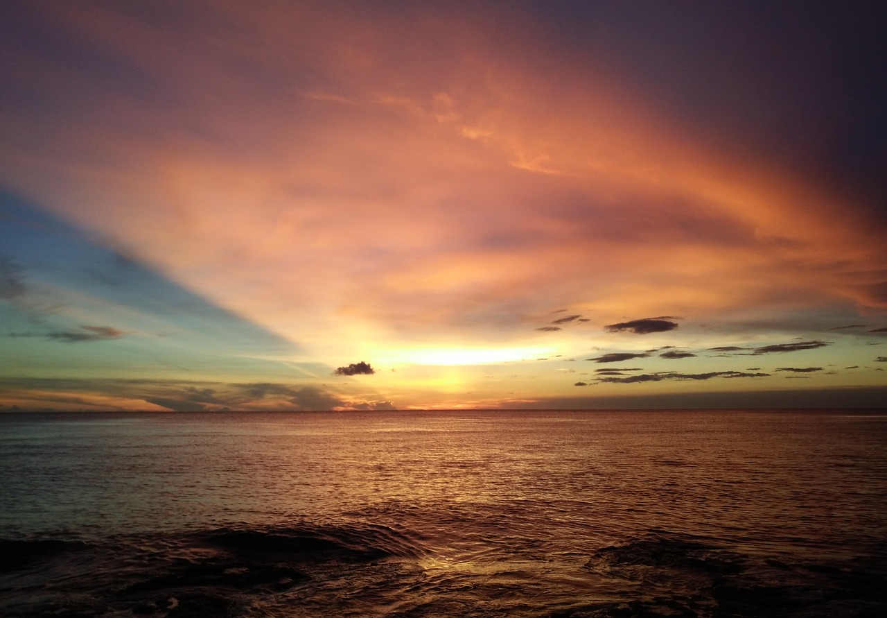 sea sunset kenting free photo