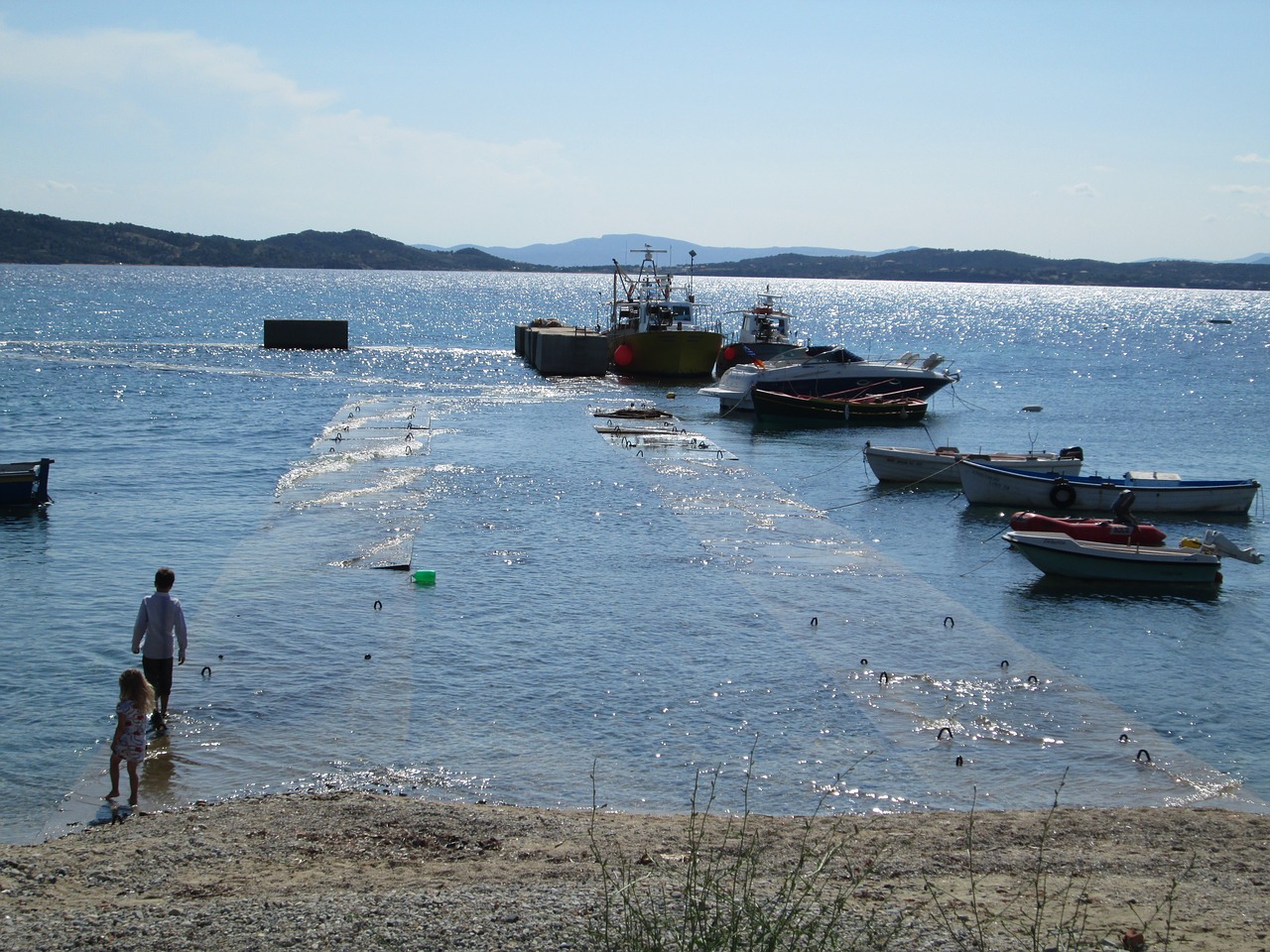 sea horizon blue free photo