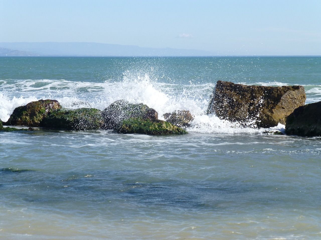 sea waves beach free photo