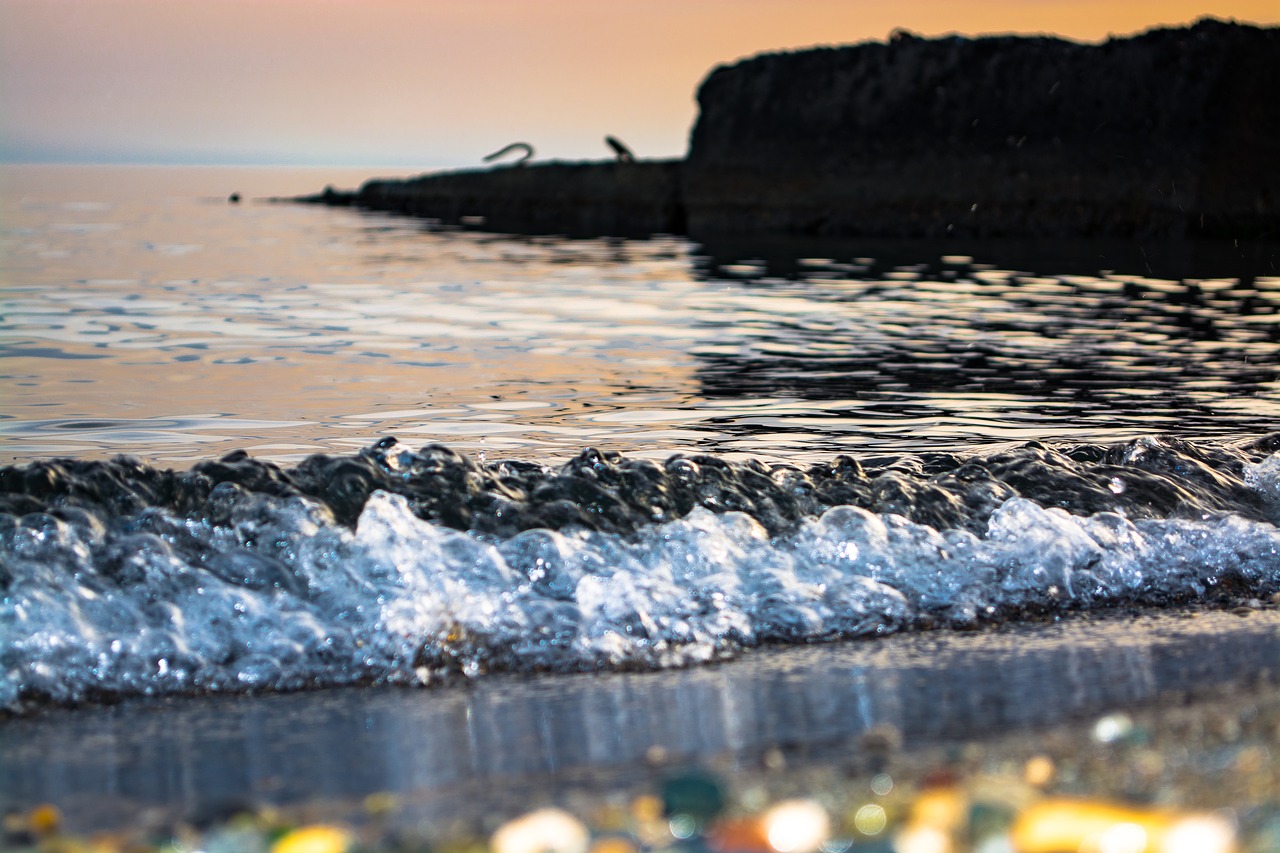 sea stones boulders free photo