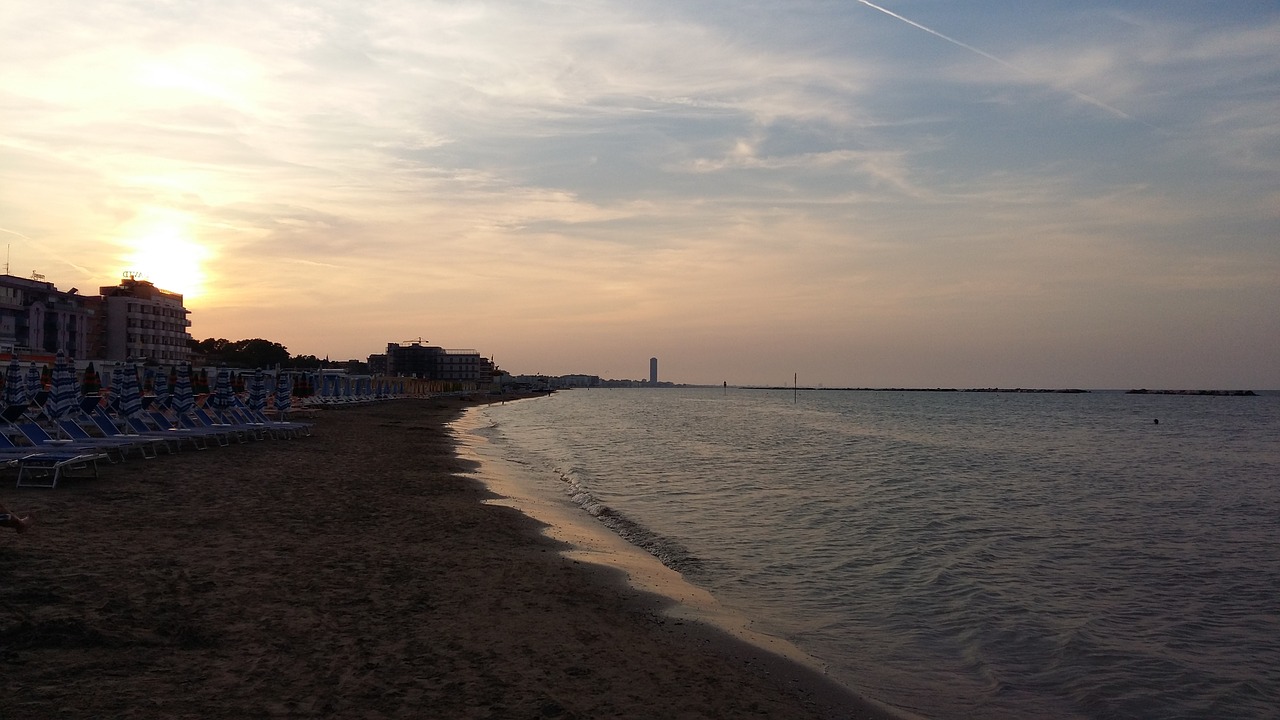 sea beach abendstimmung free photo