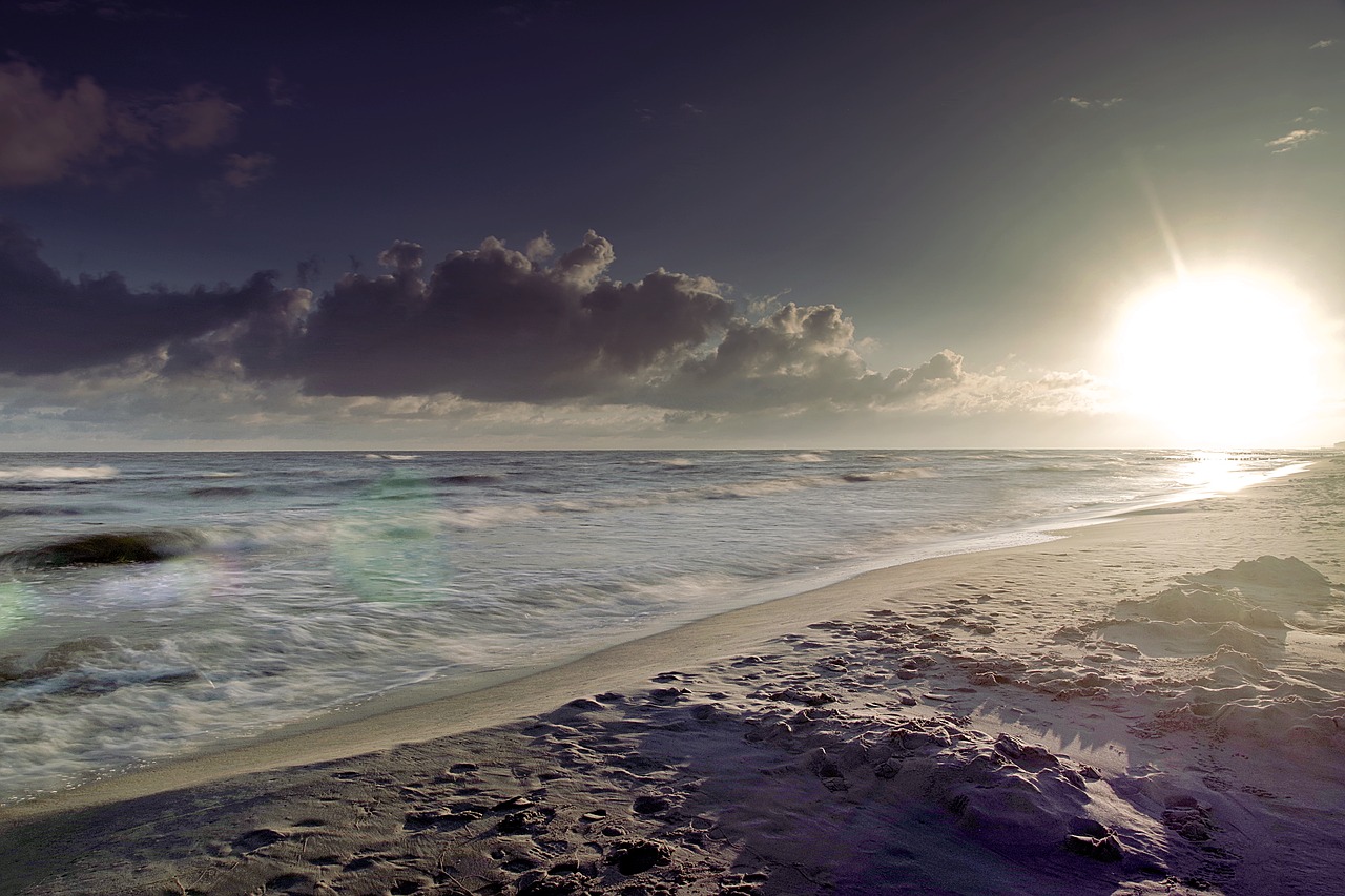 sea sunrise beach free photo