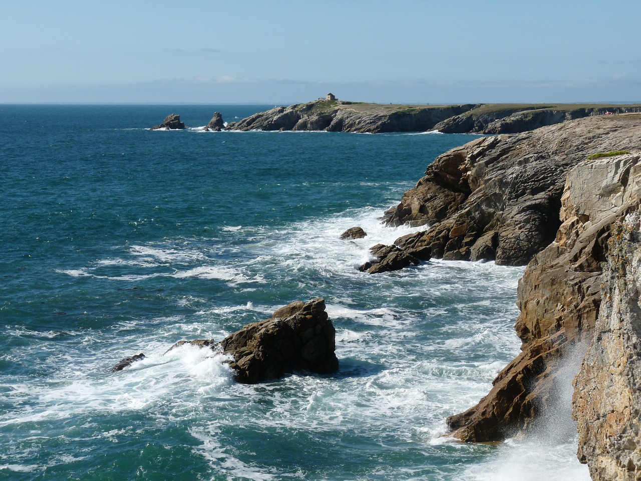 sea rock landscape free photo