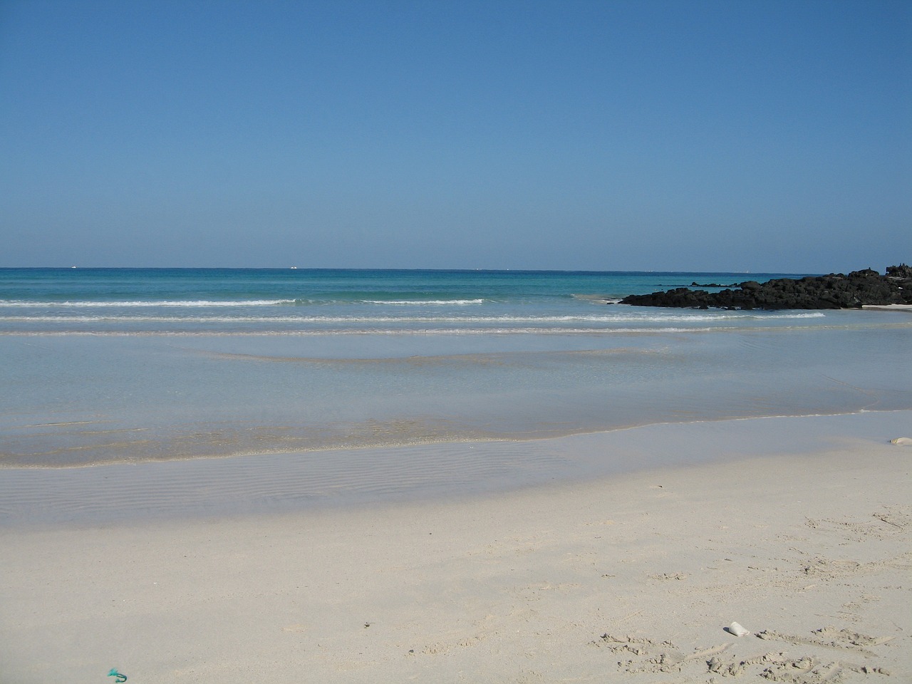 sea beach jeju island free photo