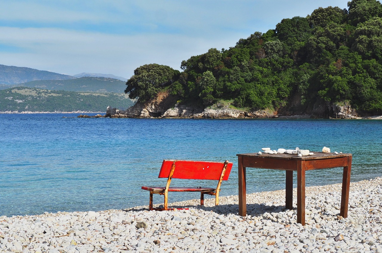 sea table chair free photo