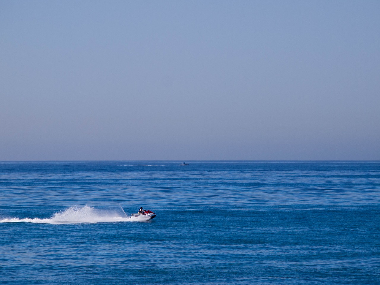 sea jet ski ocean free photo