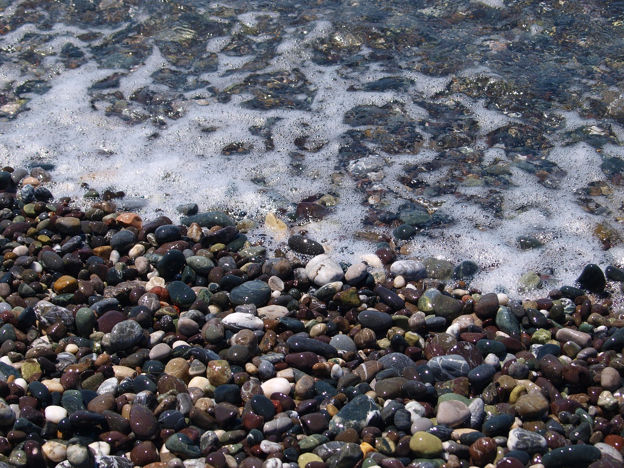 sea pebble nature free photo