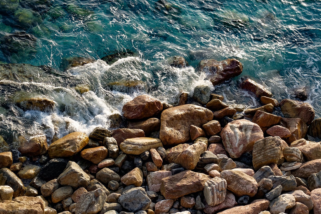 sea stones beach free photo