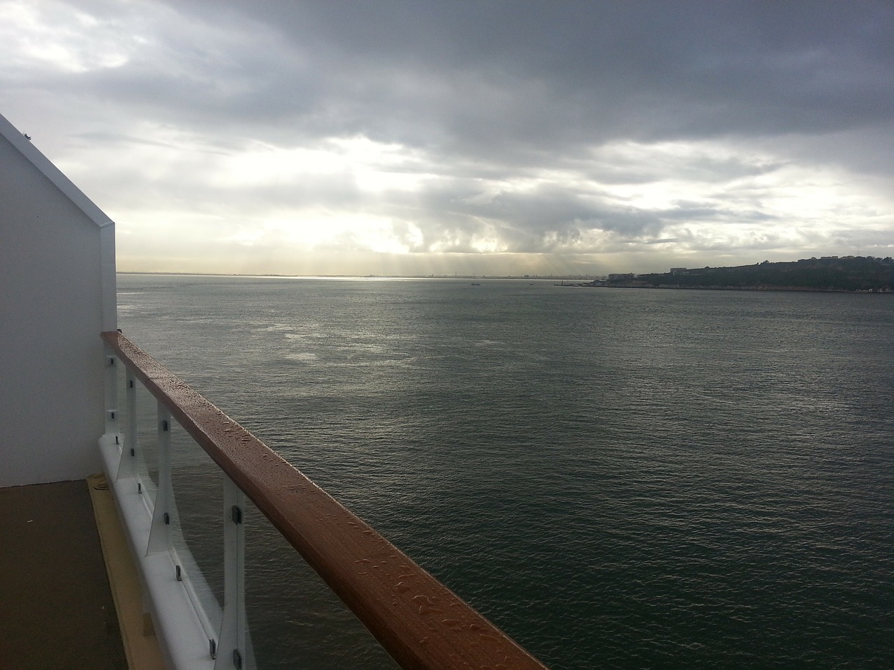 sea ship cloudscape free photo
