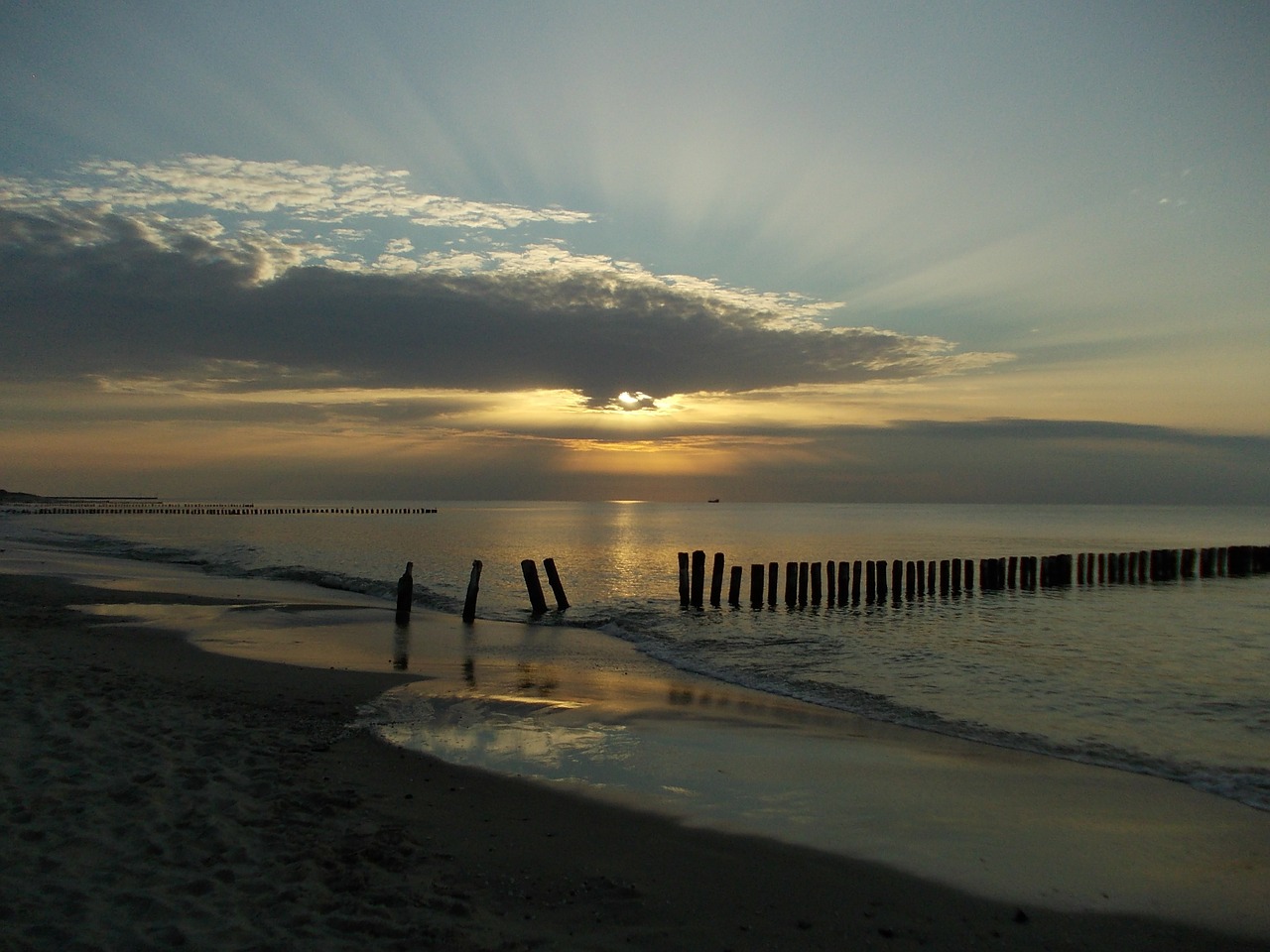 sea landscape sunset free photo