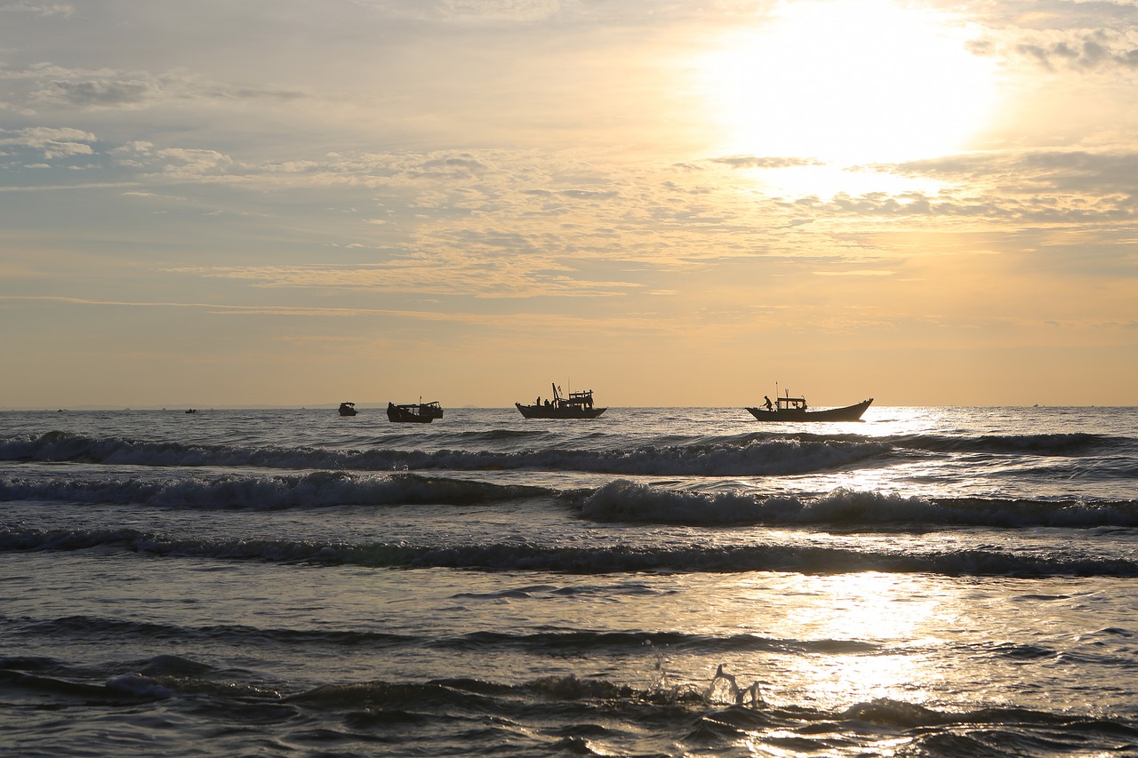 sea  sunset  beach free photo