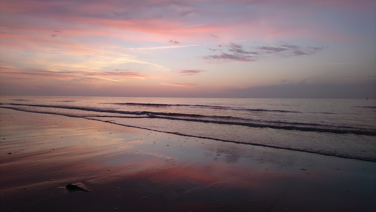 sea  evening  sunset free photo