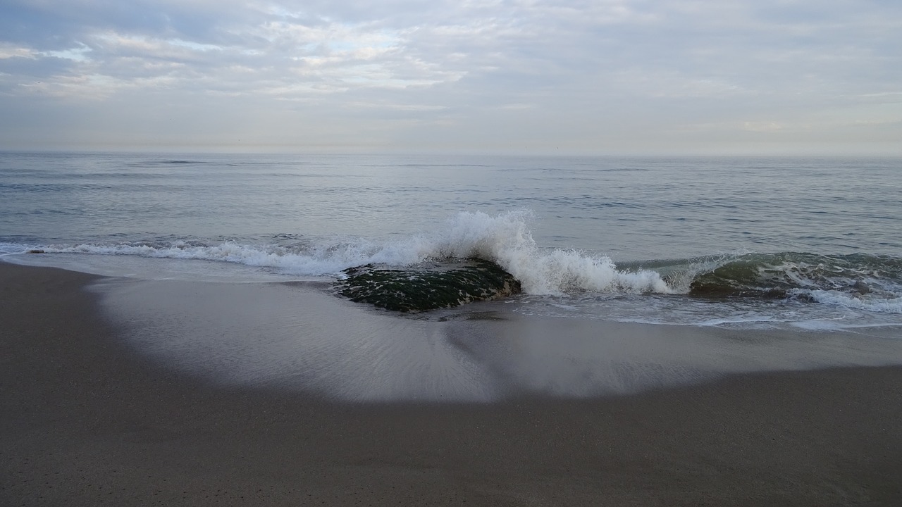 sea  rock  beach sand free photo