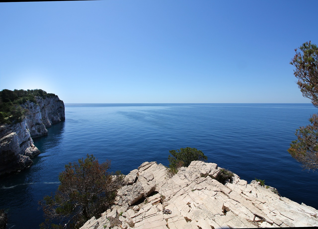 sea  rock  blue free photo