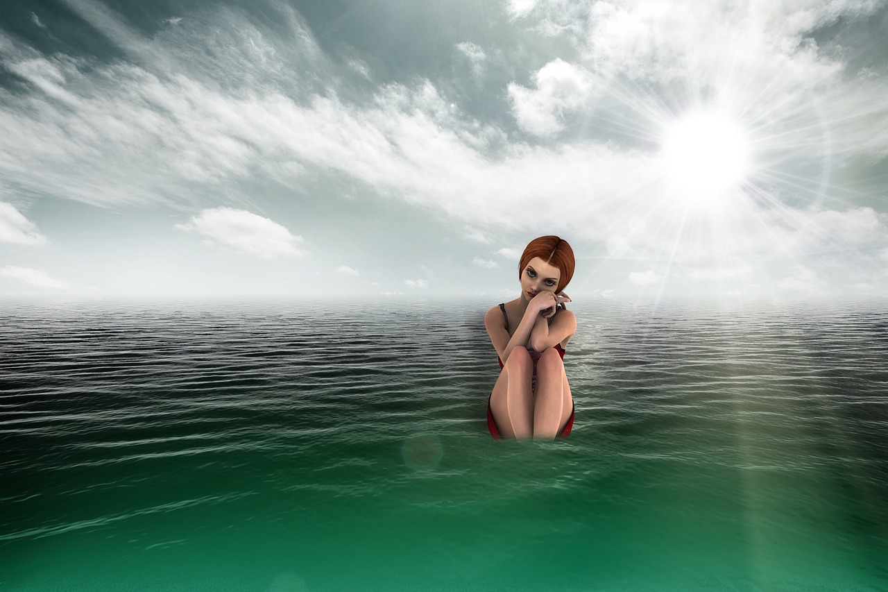 sea  water  girl free photo