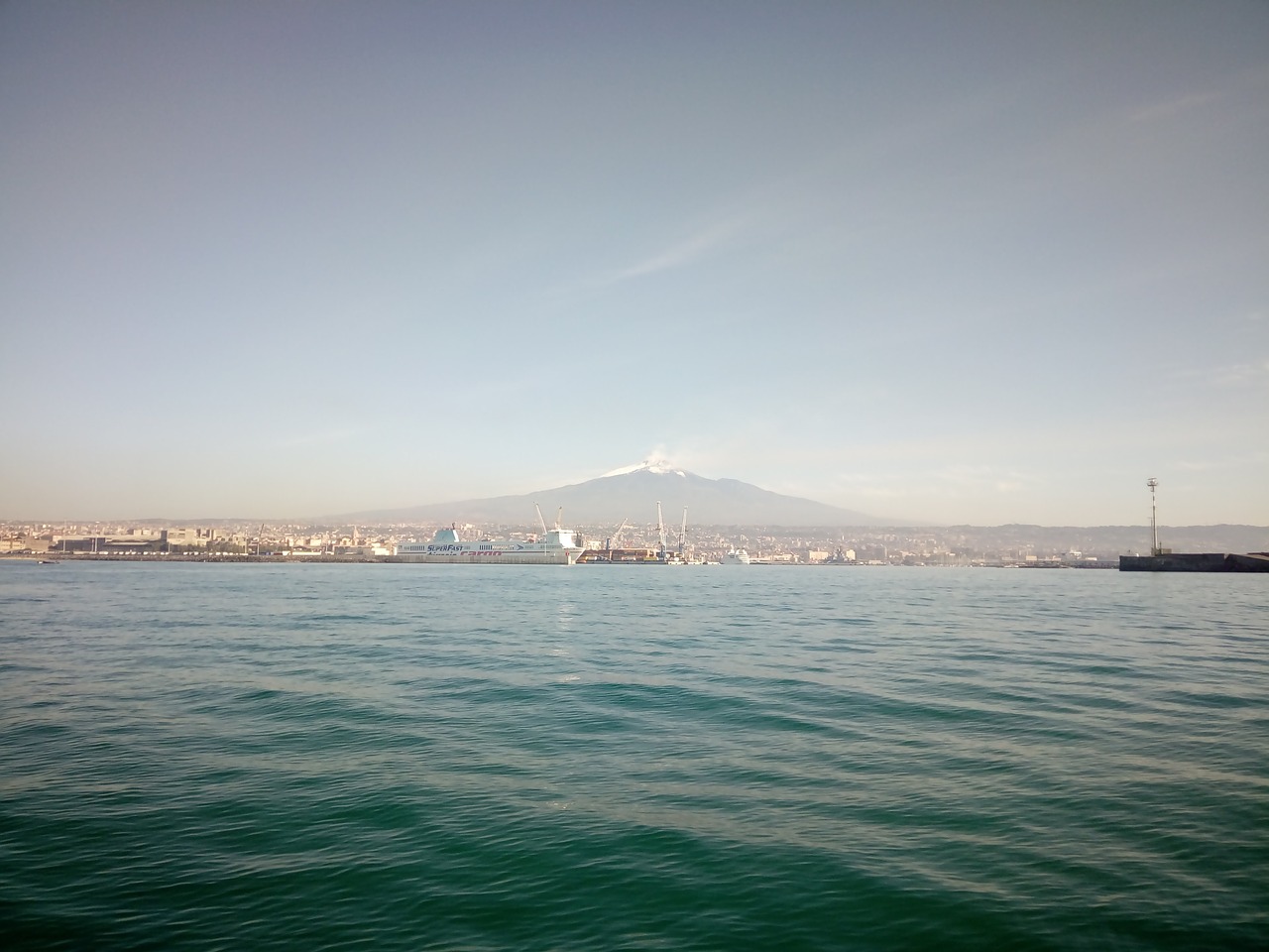 sea  etna  landscape free photo