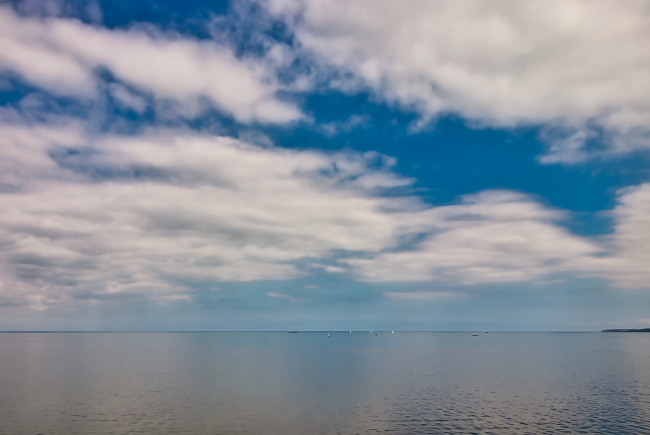 sea  clouds  sky free photo