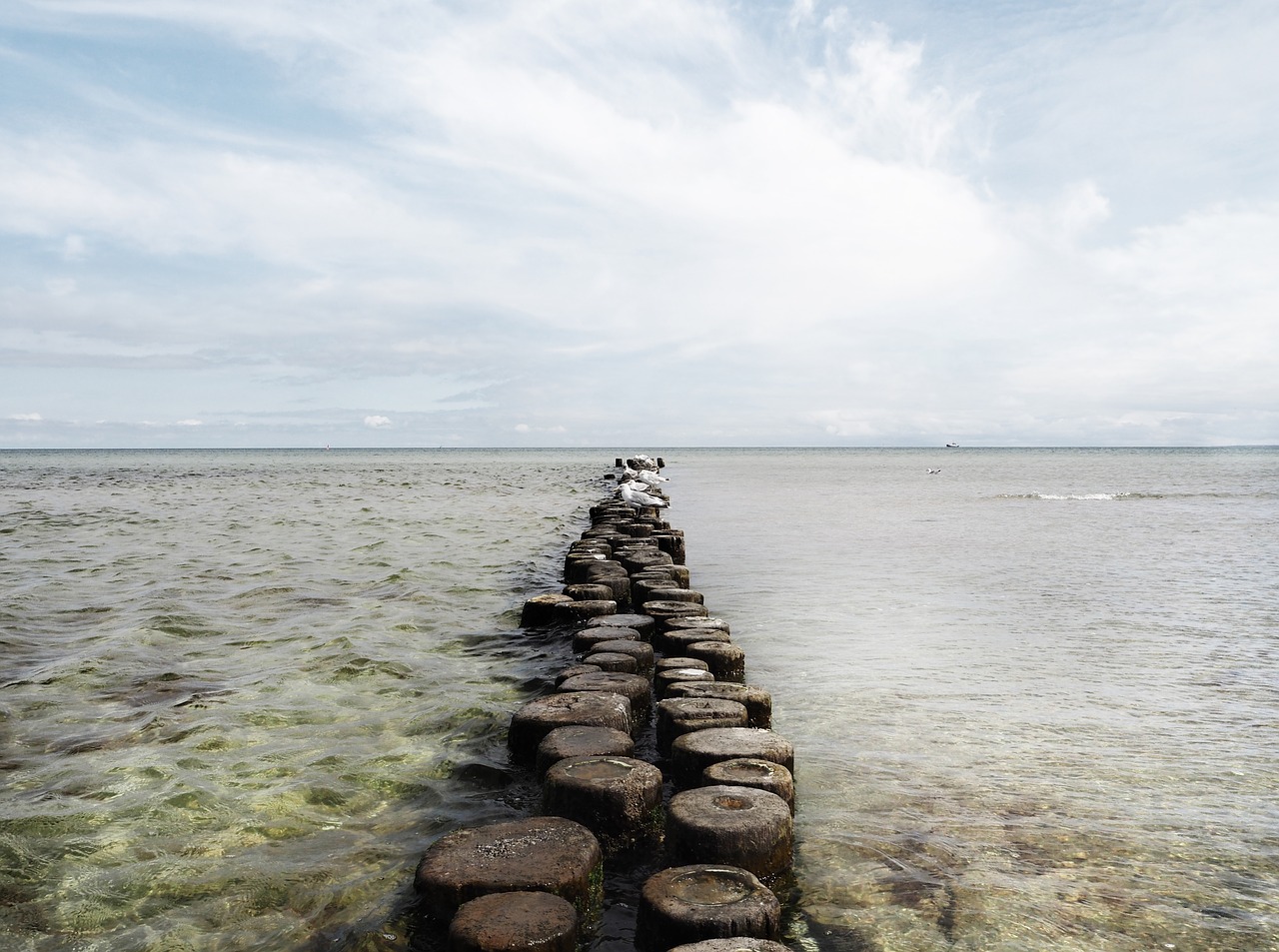 sea  bohlen  breakwater free photo