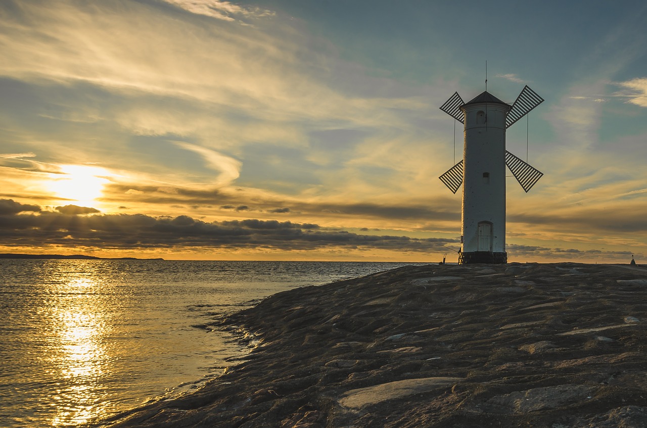 sea  windmill  holidays free photo