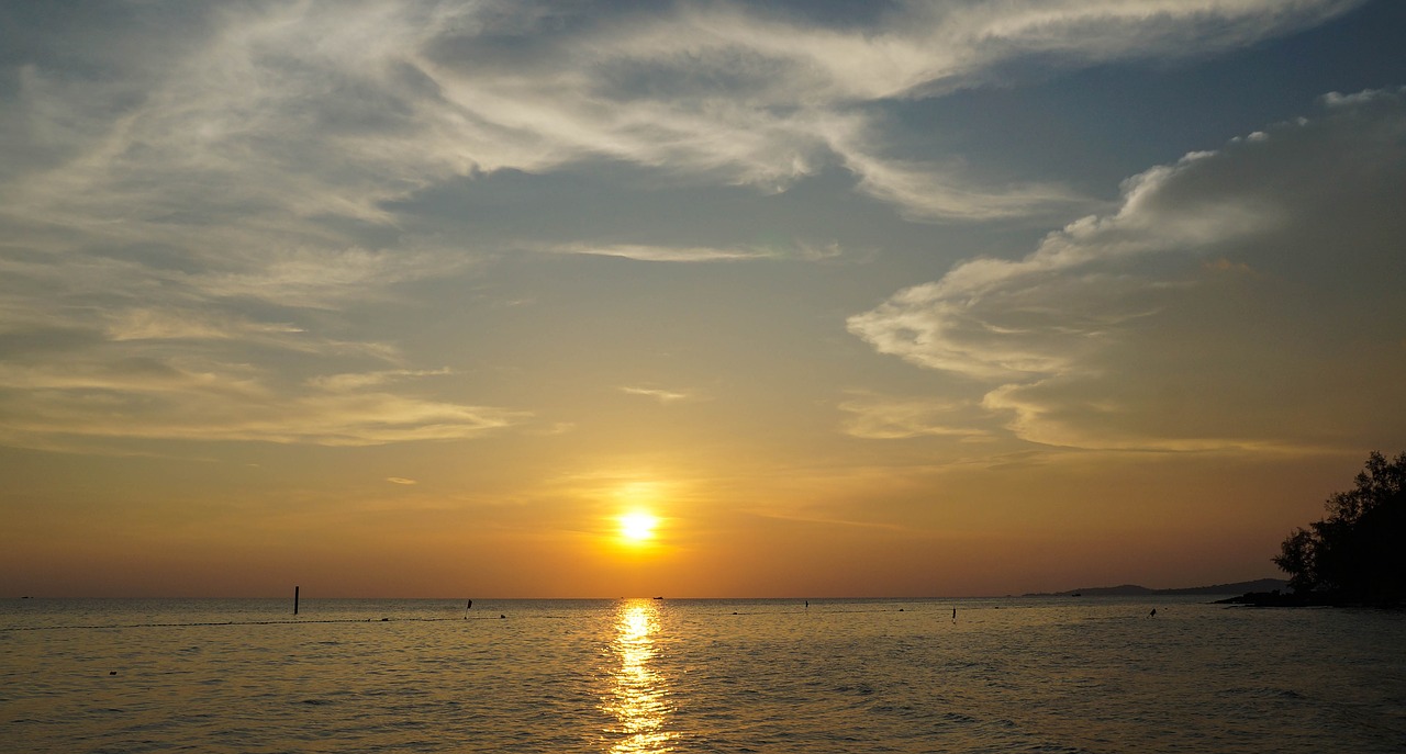 sea  beach  sunset free photo