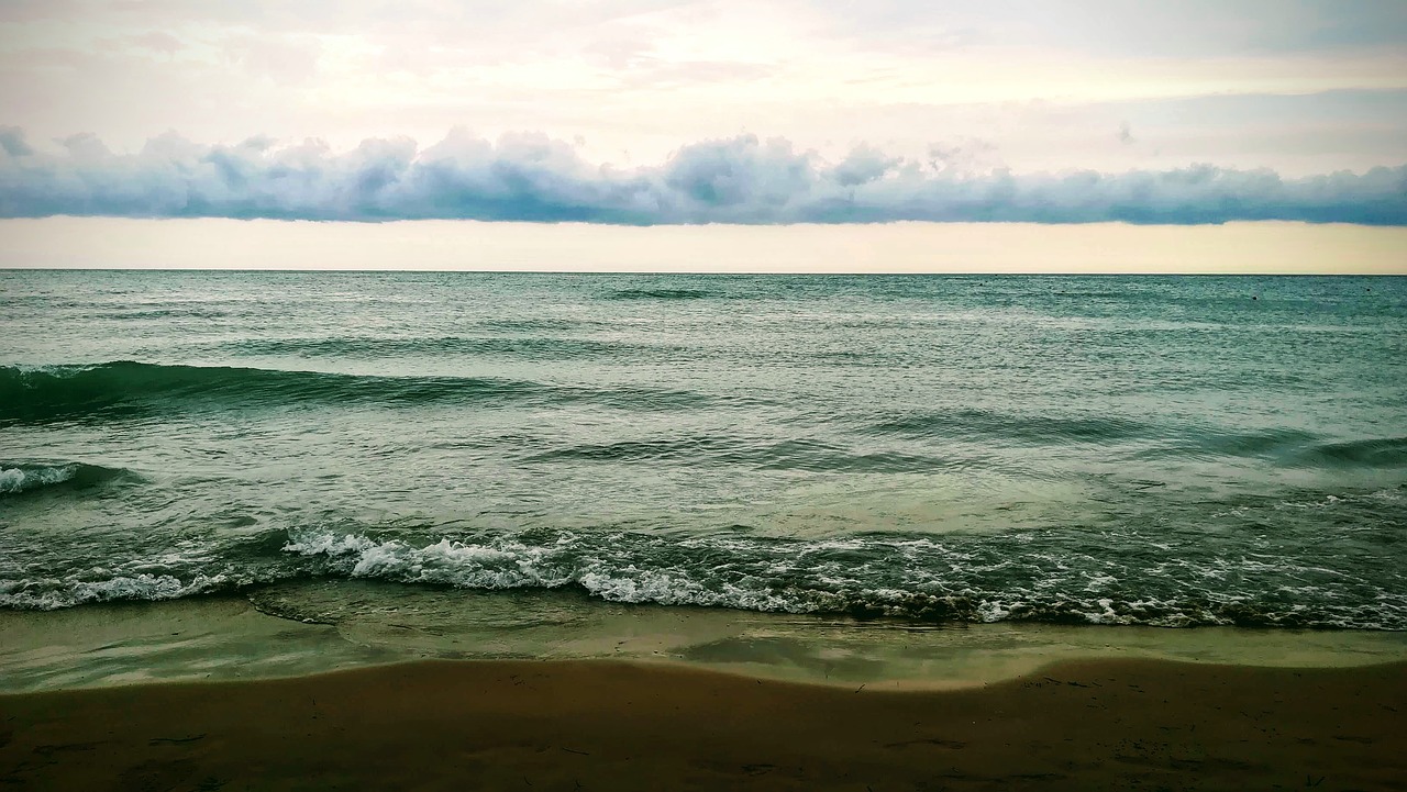 sea  clouds  beach free photo