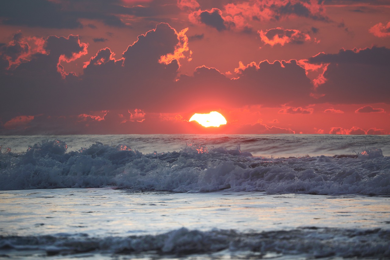 sea  sunset  water free photo