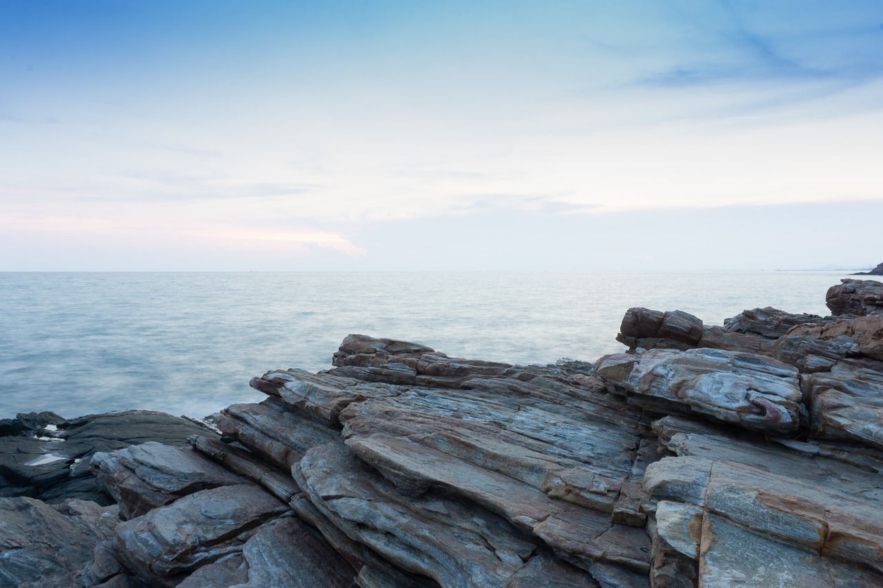 sea  blue  rock free photo