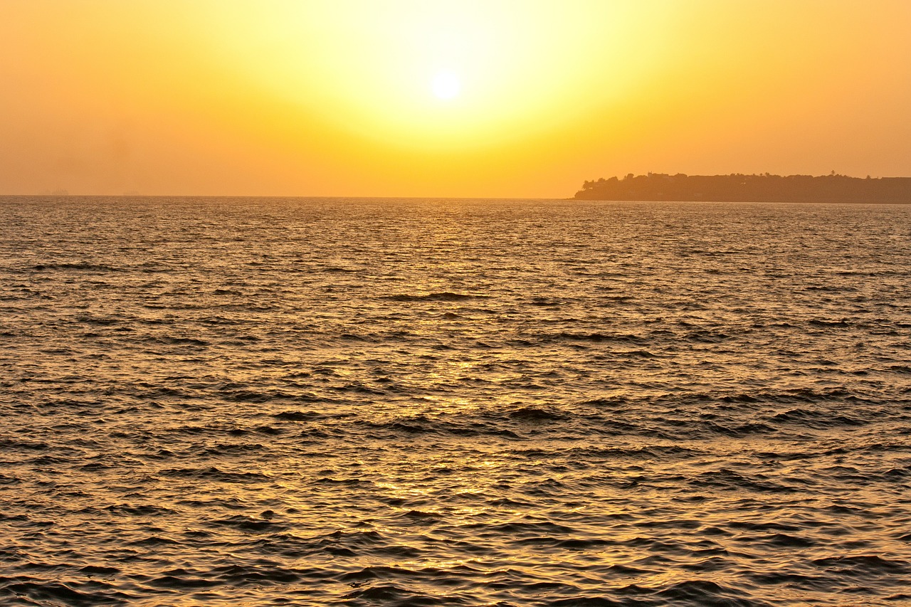 sea sunset ocean free photo