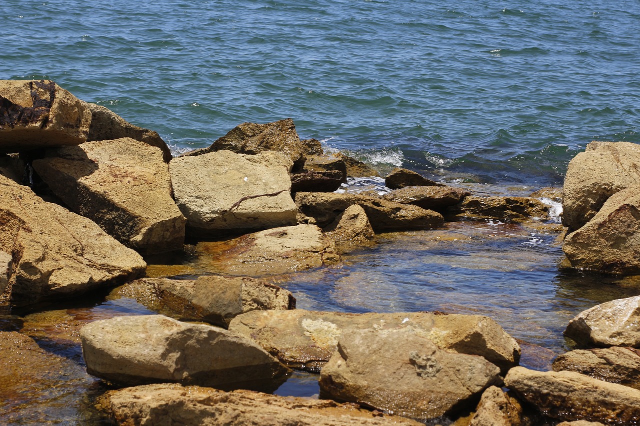 sea  rocks  expansion free photo