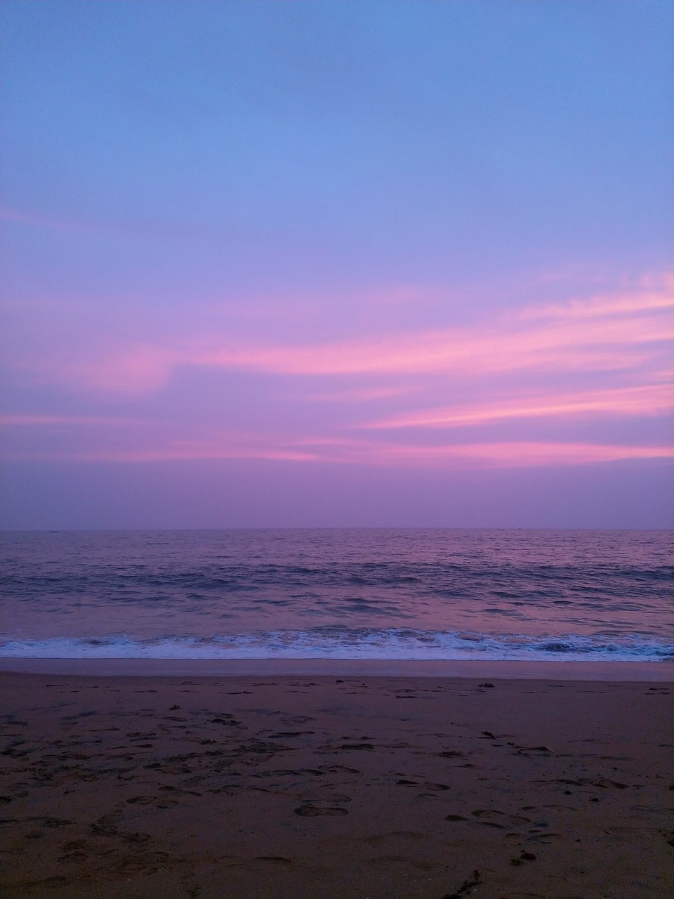 sea  sunset  kerala free photo