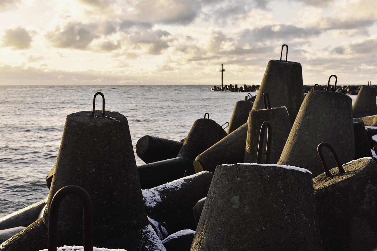 sea  sunset  pier free photo