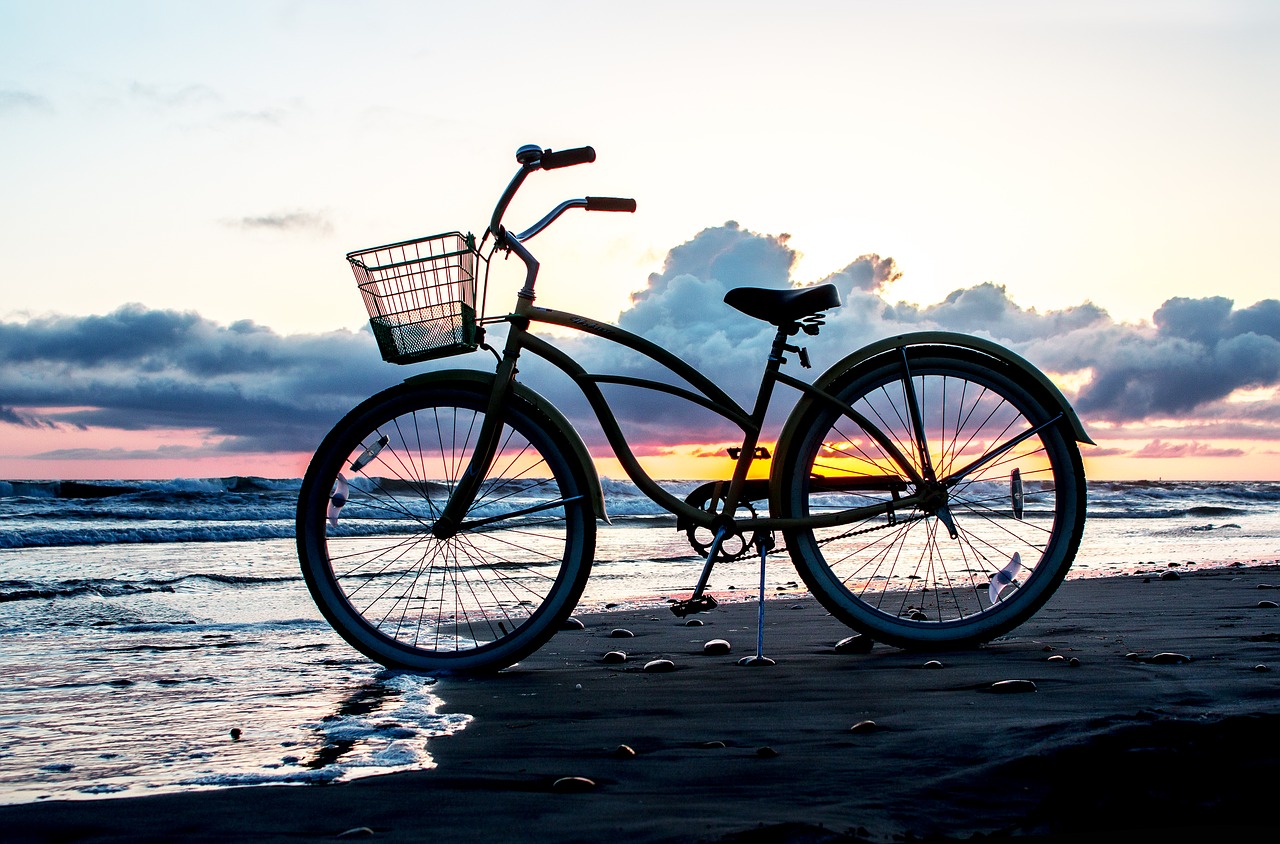 sea  bike  bicycle free photo