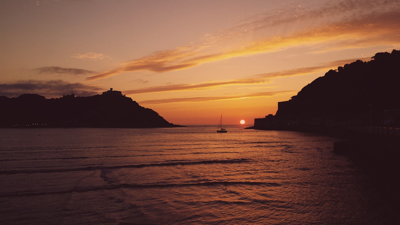 sea sunset ocean free photo