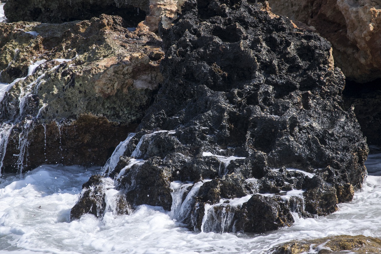 sea  rock  waves free photo