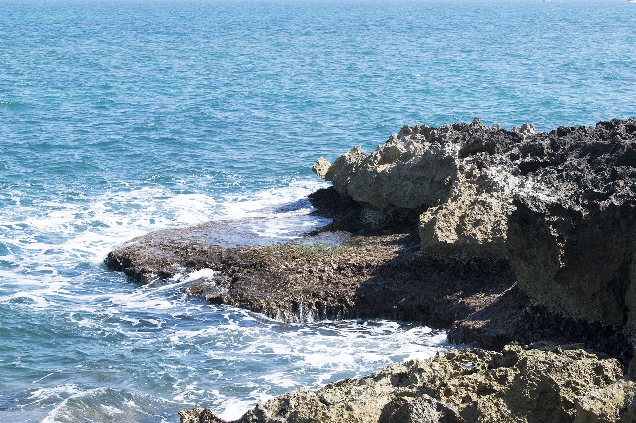 sea  rocks  cliffs free photo