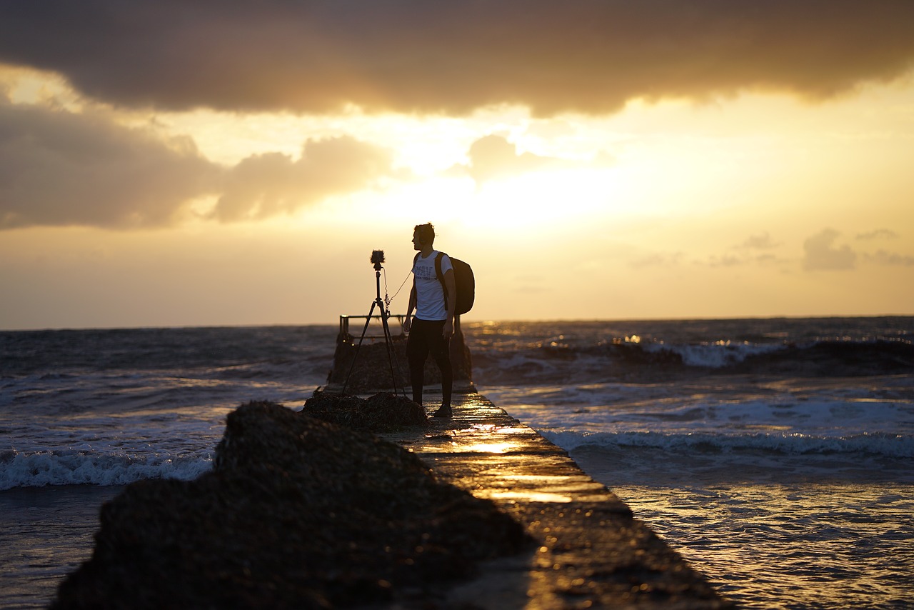 sea  sunset  sky free photo