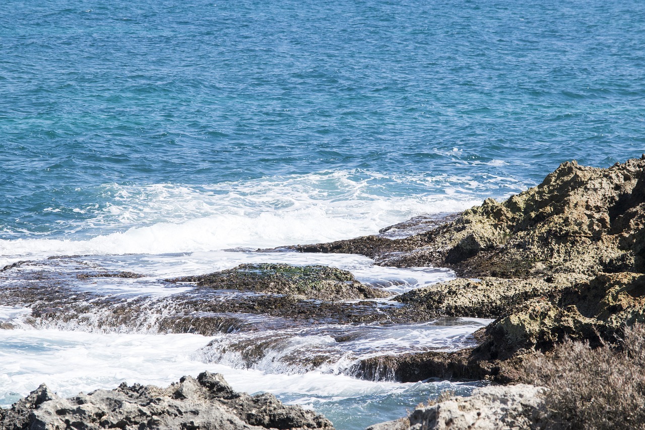 sea  water  rocks free photo