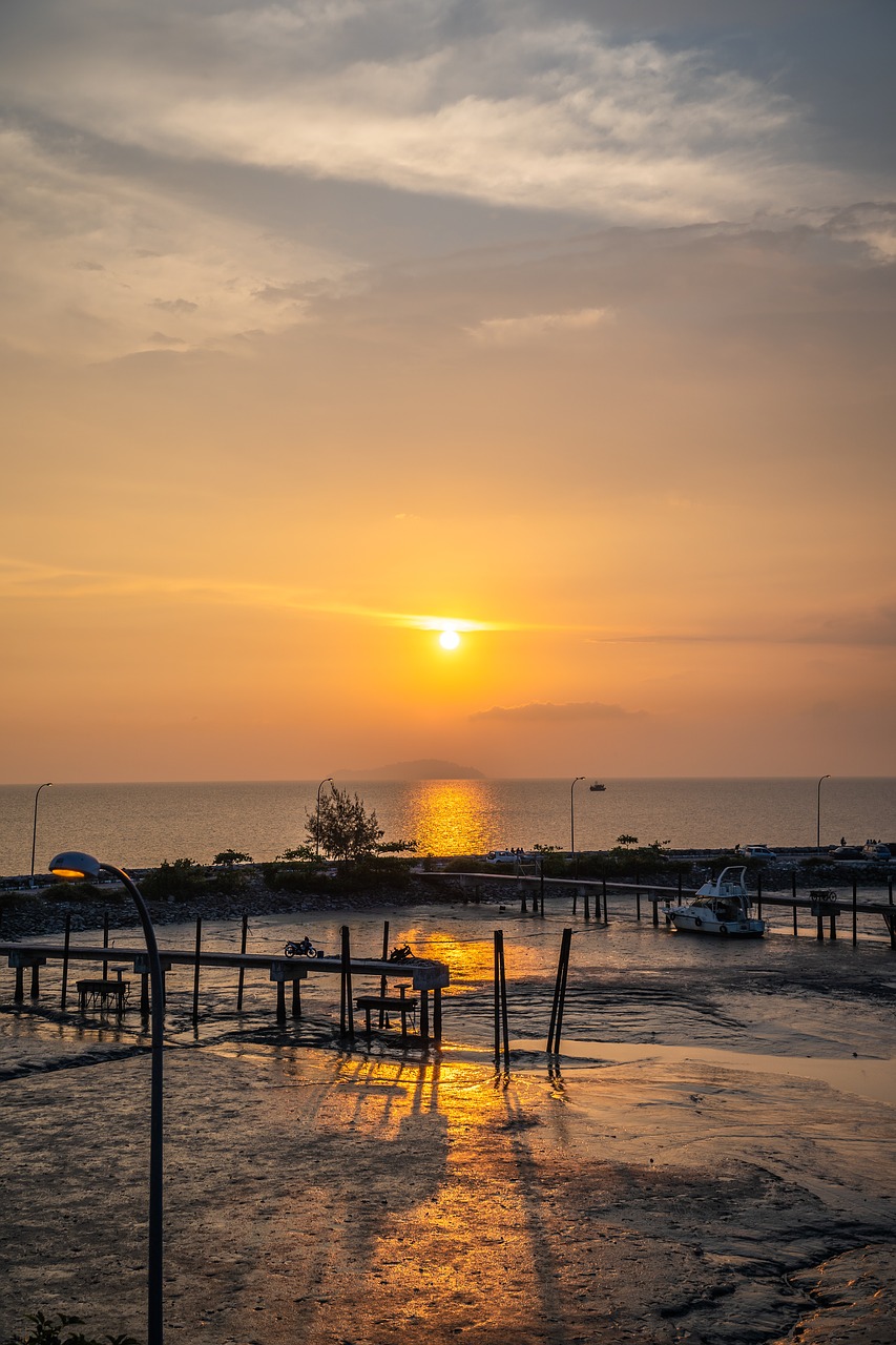 sea  seaside  sunset free photo