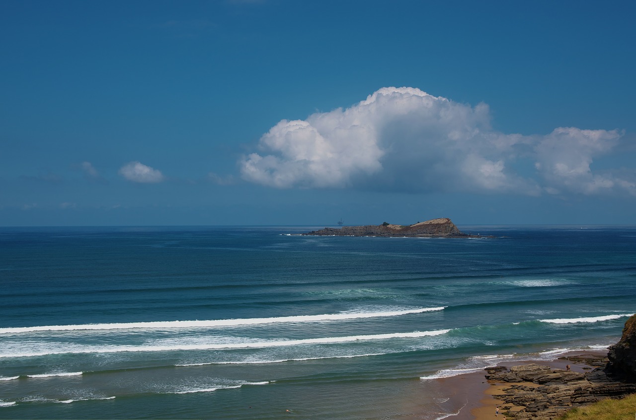 sea clouds sky free photo