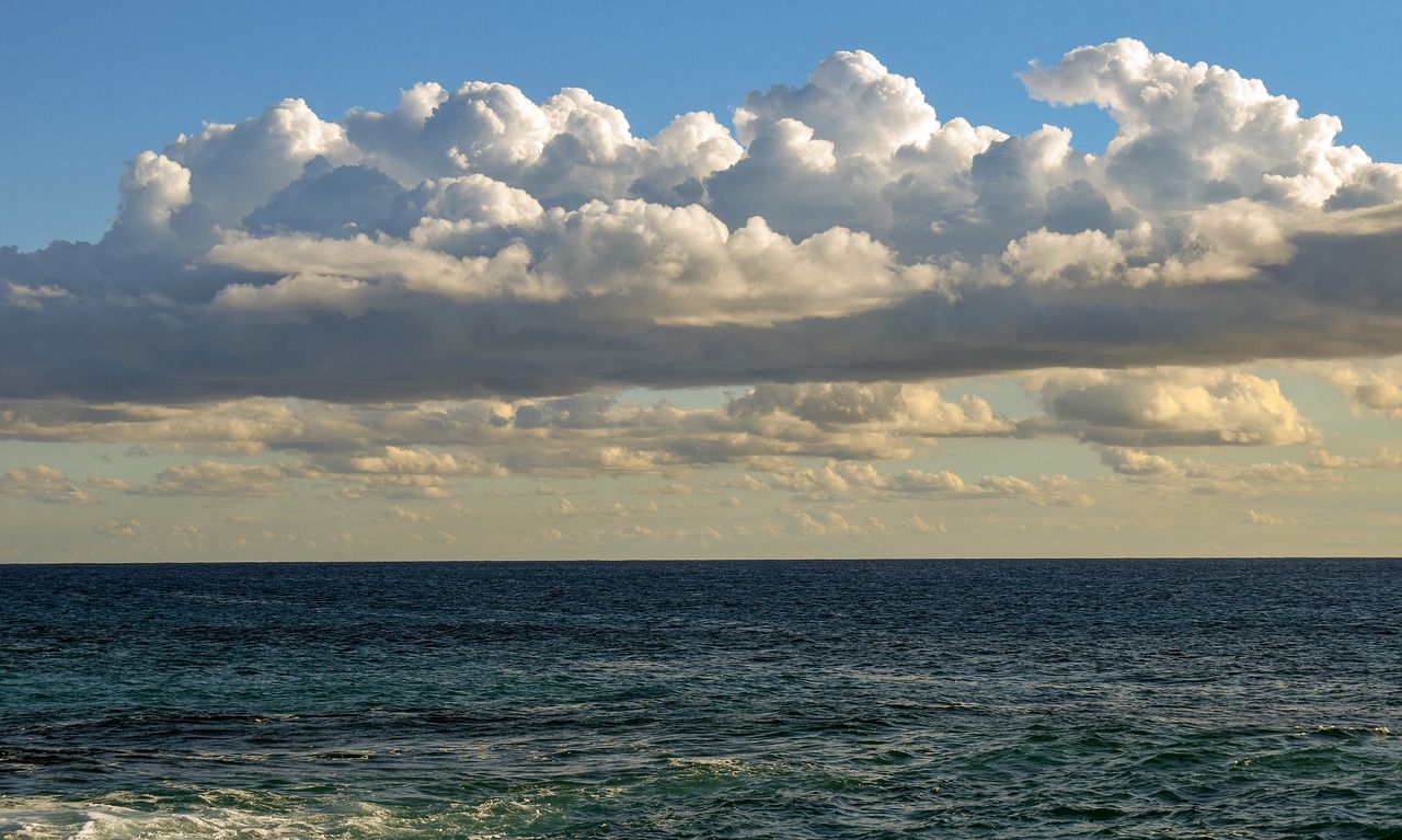 sea  sky  clouds free photo