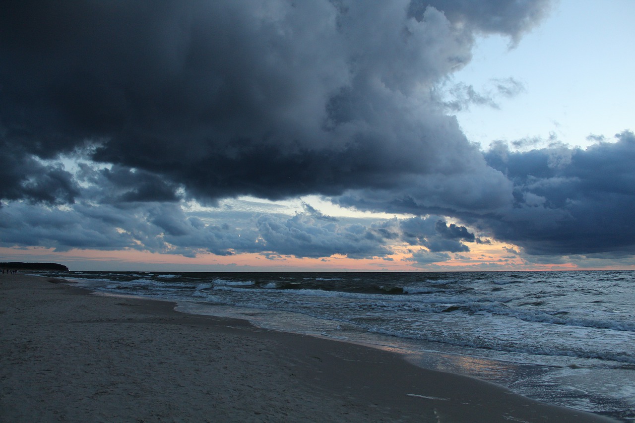 sea  clouds  sky free photo