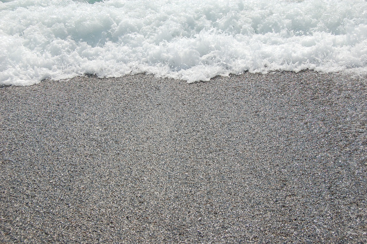 sea stones foam free photo