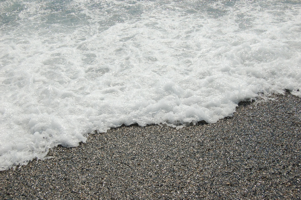 sea stones surf free photo