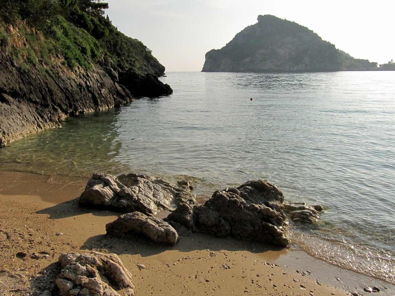 sea corfu sand free photo