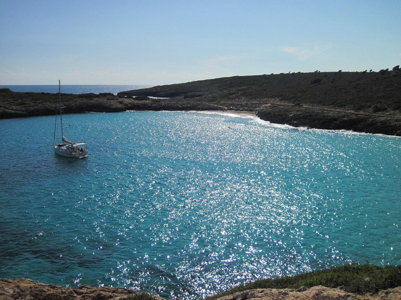 sea boot mallorca free photo