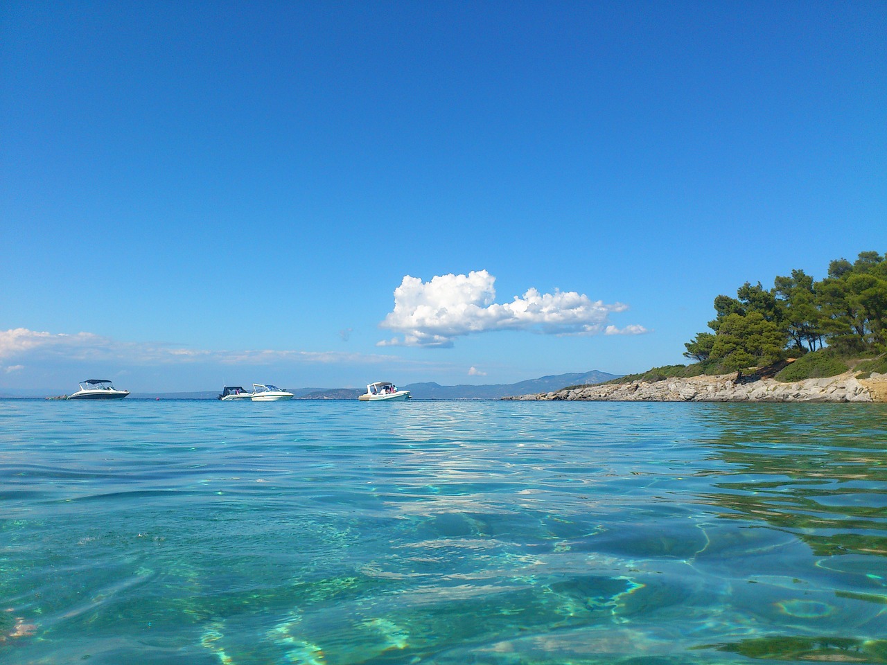 sea boat travel free photo