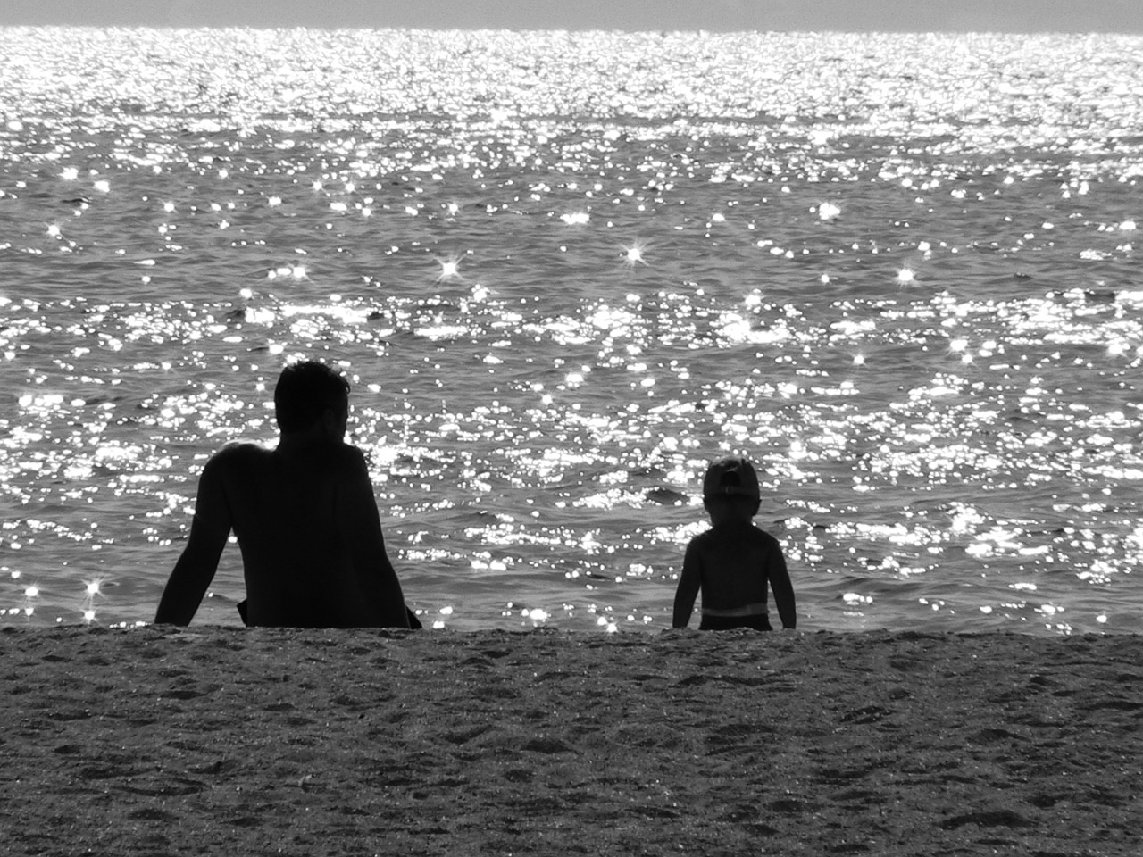 sea beach black and white free photo