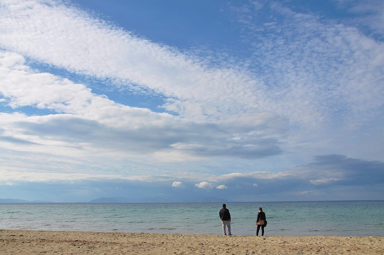 sea water sky free photo